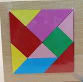 Wooden tangram puzzle design no 4 - EKT2585
