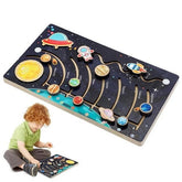 Wooden Solar System busy board - EKT2613