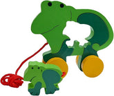Wooden 2 in 1 pullalong Frog - EKT2660