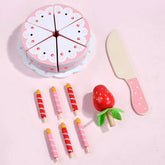 Wooden birthday cake toy for kids' - EKT2676