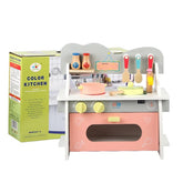 Wooden color kitchen set - EKT2682