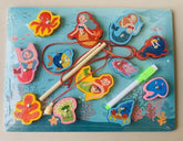 Wooden magnetic lacing board sea creatures - EKT2748