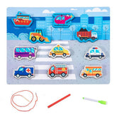 Wooden magnetic lacing board transport - EKT2750