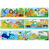 Wooden jigsaw set puzzle 1pc random design will be shipped - EKT2756