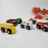 Wooden 6 in 1 cars - EKT2772