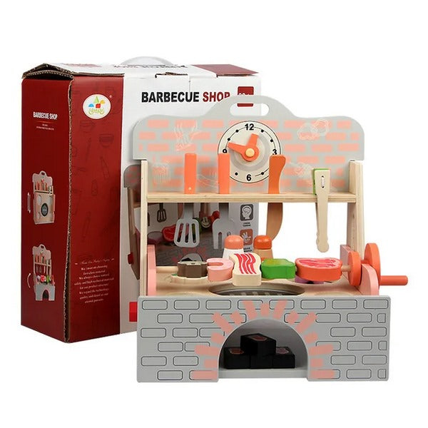 Wooden exclusive barbeque set for kids - EKT2777