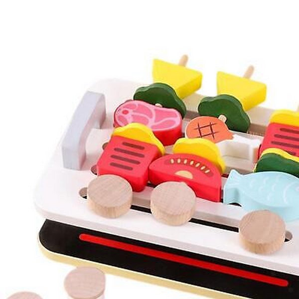 Wooden mini Barbecue combination pretend play - EKT2781
