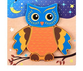 Wooden Puzzle Board Owl - EKT2805