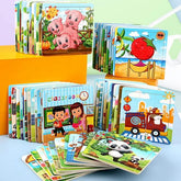 Wooden Mini 9 Piece Jigsaw Puzzle | Engaging Toy (One Random Design Shipped)