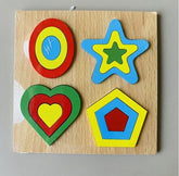 Wooden Geometric Seriation Puzzle Board - EKT2815