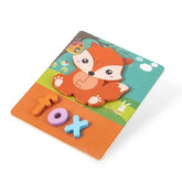 Wooden Jigsaw Puzzle Fox - EKT2828