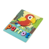 Wooden Jigsaw Puzzle Parrot - EKT2831
