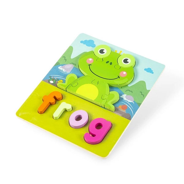 Wooden Jigsaw Puzzle  Frog - EKT2832