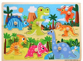 Wooden Peg Board Dinos - EKT2900