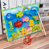 Wooden Magnetic Fishing Game - EKT2949