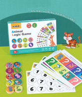 Wooden Four Color Animals Logic Game - EKT2954