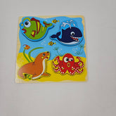 Wooden 4 In 1 Puzzle Sea Animals - EKT2967
