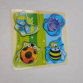 Wooden 4 In 1 Puzzle Insect - EKT2970