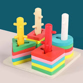 Wooden Four Sleve Oloums - EKT3003