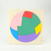 Wooden Tangram Puzzle Circle - EKT3014