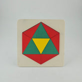 Wooden Geomatric Puzzle Hexcogan - EKT3015