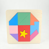 Wooden Tangram Puzzle Pentagan With Shape - EKT3017