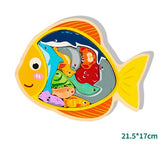 Wooden Chunkey Fish Tary - EKT3054