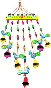Wooden Colorful Wall Hanging Birds Design 1Pc Random Design Will Be Shipped - EKT3065