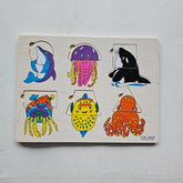 Wooden Shape Matching Puzzle - Sea Animals - EKT3101