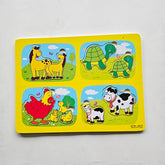 Wooden Family Animal Matching Puzzle - EKT3109