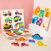 Wooden Two Pc Jigsaw Puzzle 1pc Random Design will be shipped - EKT3135
