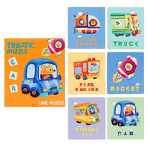 Extrokids 6 In 1 Card Puzzle Traffic - EKT3159