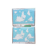 Extrokids Wissen Write Erase and Maps Graph book - EKW0012
