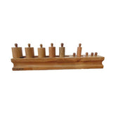 Extrokids Wooden Ascending Descending Diameter Based Cylinder Knob - EKW0025