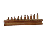 Extrokids Wooden Ascending Descending Height Based Cylinder Knob - EKW0026