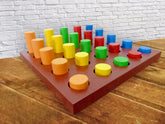 Extrokids Wooden Shape and Colour Sorter Height Based - EKW0031