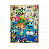 Extrokids Wooden India Map Jigsaw Puzzle – 12 , 18 inch - EKW0043