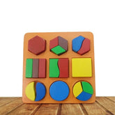 Extrokids Wooden Size and Shape Sorter Educational toy - EKW0064