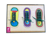 Shoe Lacing Educational Knob Tray - EKW0125