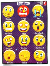 Wooden Emotions learning Educational Knob Tray-12*9 inch - EKW0139