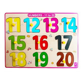 Numbers 11-20 Peg Board Puzzle with counting inside tray - EKW0157