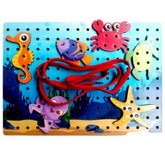SEWING ANIMALS IN POND LACING - EKW0204