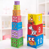 Wooden Mega Stacking Blocks for Toddlers - EKT1084