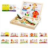 Wooden 2 in 1 Puzzle Board - Farm - EKT0002