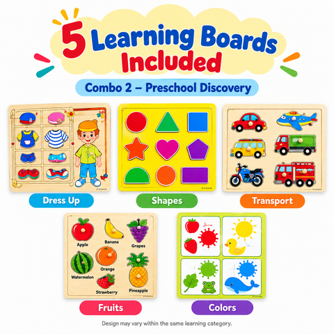 Combo 1 five learning boards