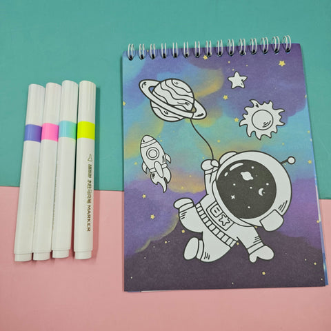 Colour Painting Set 1 Pc Space Theme will be shipped - EKSS0190