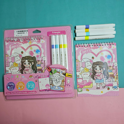 Colour Painting Set 1 Pc Girl Theme will be shipped - EKSS0190