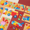Wooden Jigsaw Puzzle Symbols 1pc random design will be shipped - EKT3047