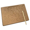 1 Wooden Upper case Alphabet Tracing board will be shipped - EKW0284
