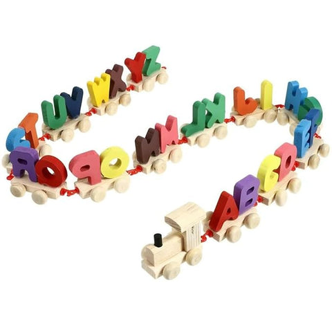 Wooden Alphabet Train